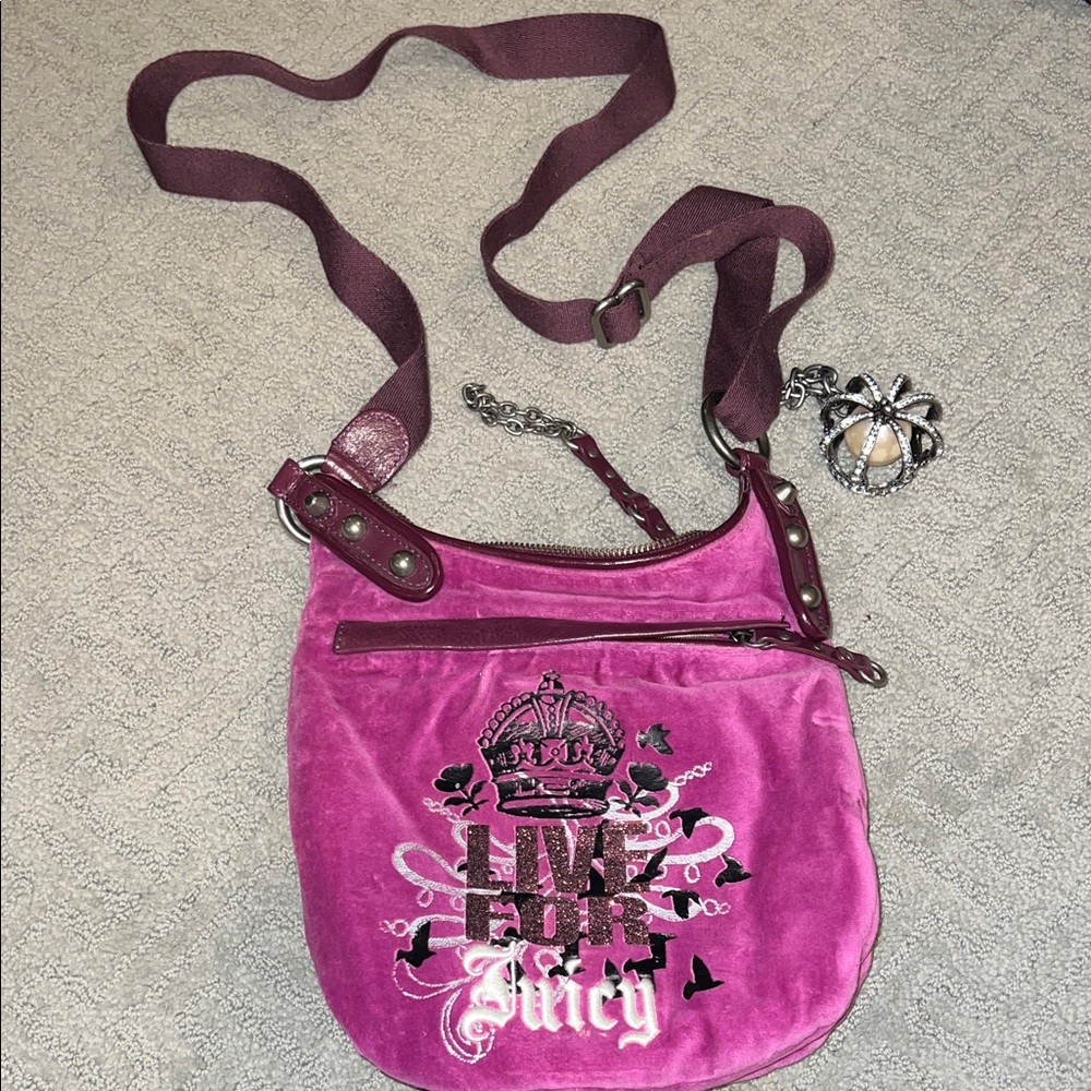 Juicy Couture Fuchsia Crossbody Bag